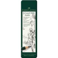 Faber-Castell Jumbo Castell 9000 - Bleistift - Grafit - 2B, 4B, 6B, 8B, HB - 5.3 mm (Packung mit 5)-2