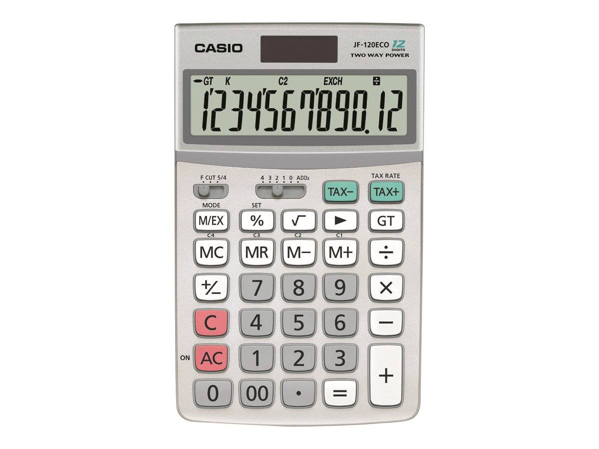 Casio JF-120ECO - Desktop-Taschenrechner - 12 Stellen-1