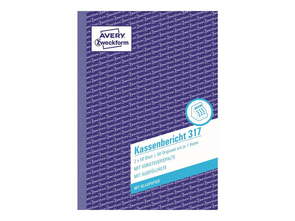 Avery Zweckform - Kassenbericht - 50 Blatt - A5-2