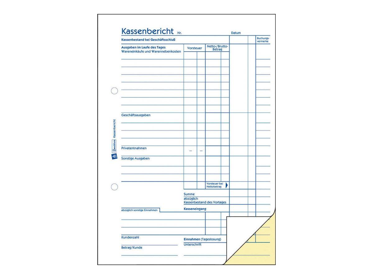 Avery Zweckform - Kassenbericht - 50 Blatt - A5-3
