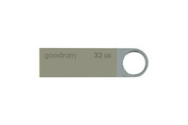 Goodram UUN2, 32 GB, USB Typ-A, 2.0, 20 MB/s, Drehring, Silber