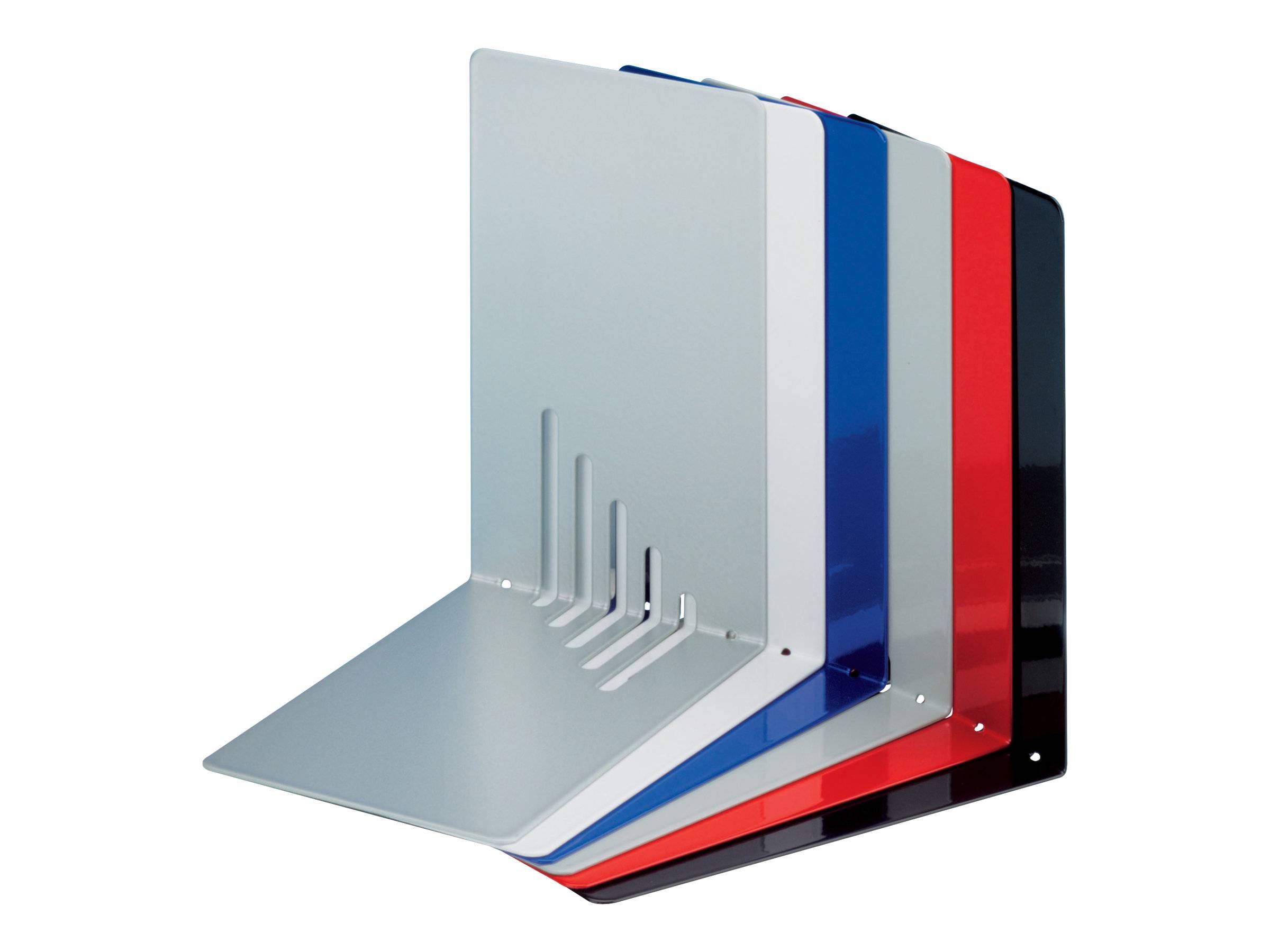 JAKOB MAUL - MAUL - Buchstütze - Metall - Gloss Gray (Packung mit 2)-0