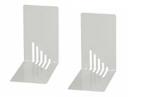 JAKOB MAUL - MAUL - Buchstütze - Metall - Gloss Gray (Packung mit 2)-2