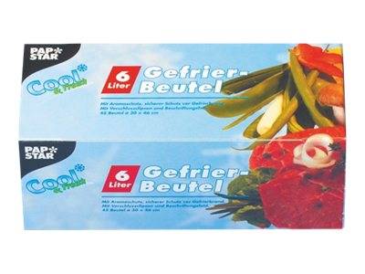 PAPSTAR - Gefrierbeutel - 6 L - Blau (Packung-0