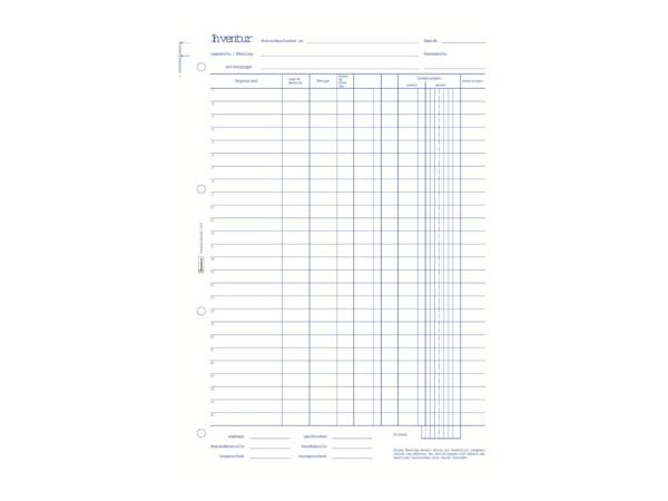 Avery Zweckform Inventurbuch 1101 DIN A4 50Blatt