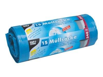 PAPSTAR - Müllbeutel - 240 L - Polyethylen niedriger Dichte (LDPE)-0