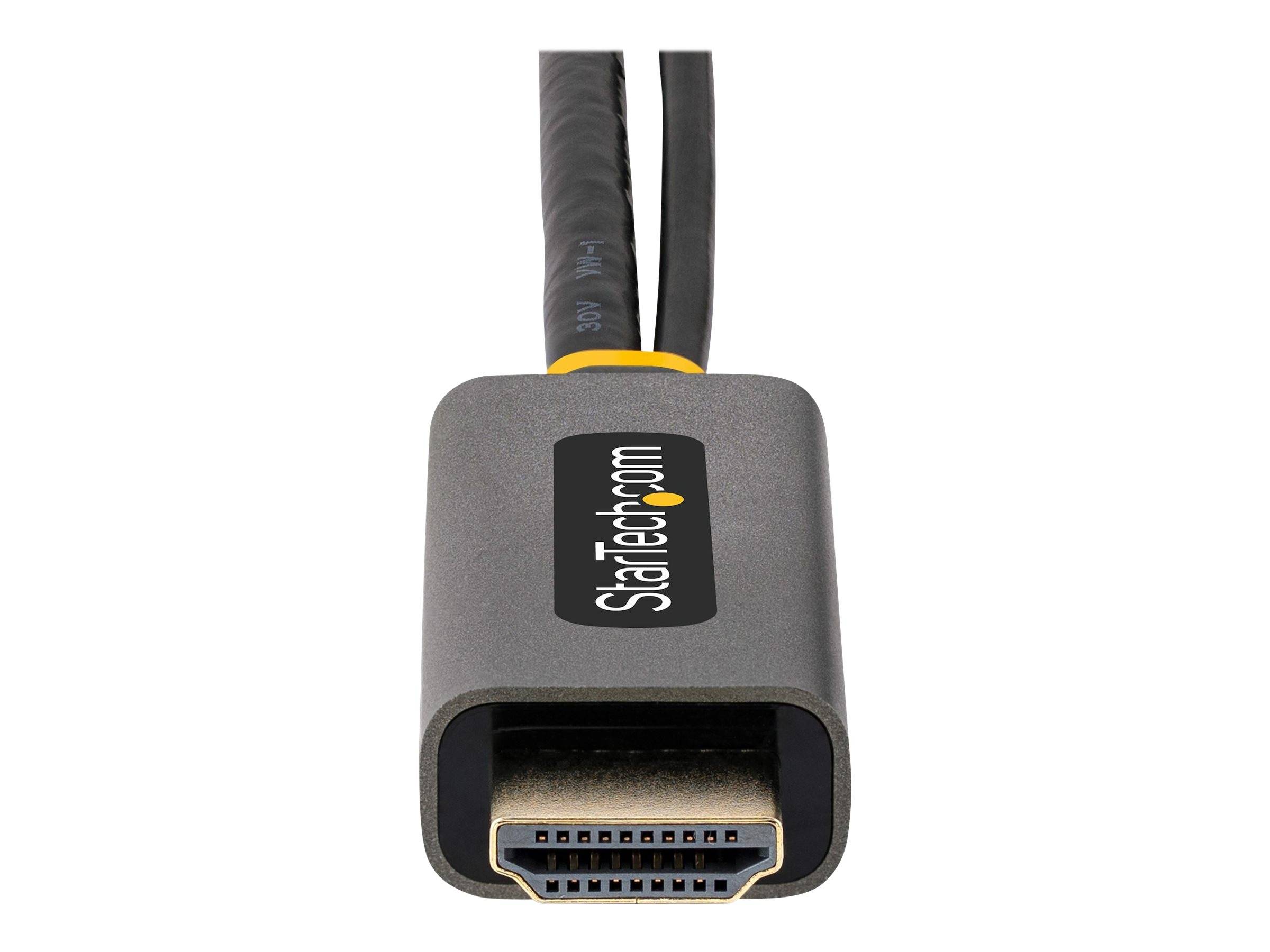 StarTech.com 1ft (30cm) HDMI to DisplayPort Adapter, Active 4K 60Hz HDMI Source to DP Monitor Adapter Cable, USB Bus Pow-3
