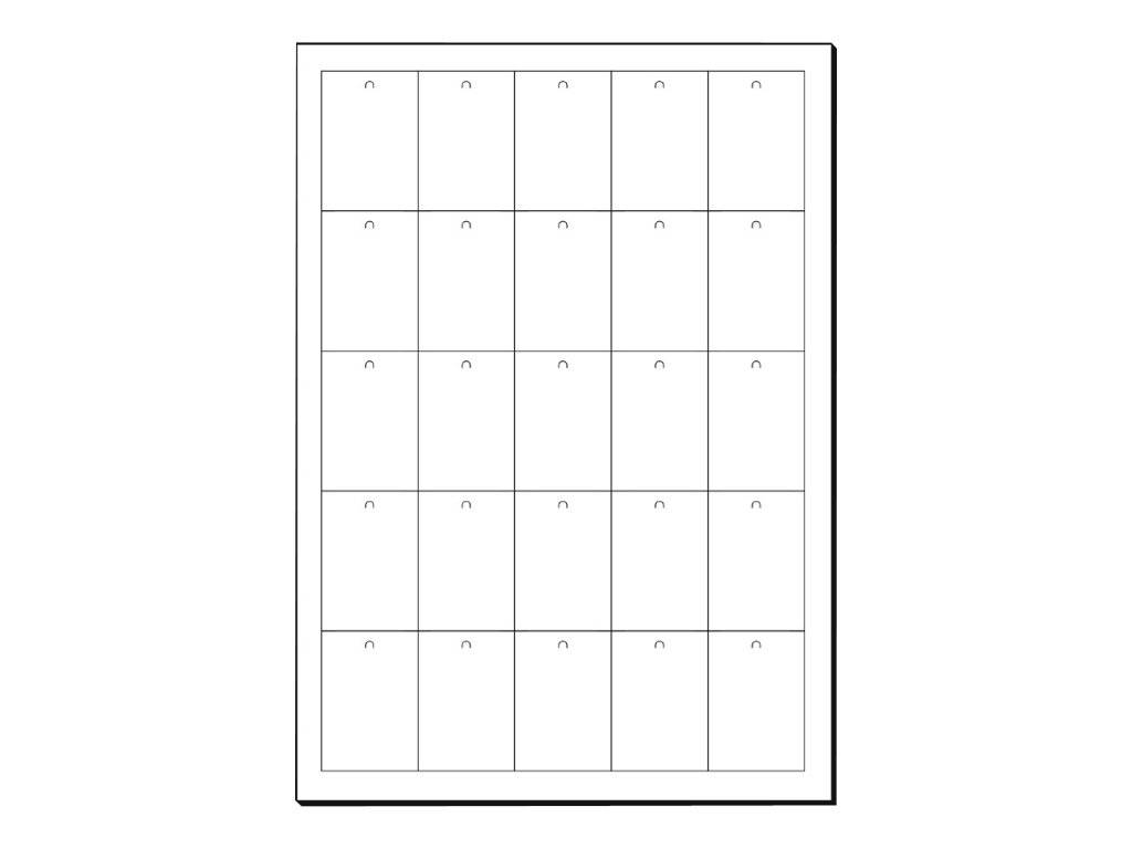 Sigel LP716 - Weiß - 38 x 55 mm - 200 g/m² - 750 Stck. (30 Bogen x 25)-1