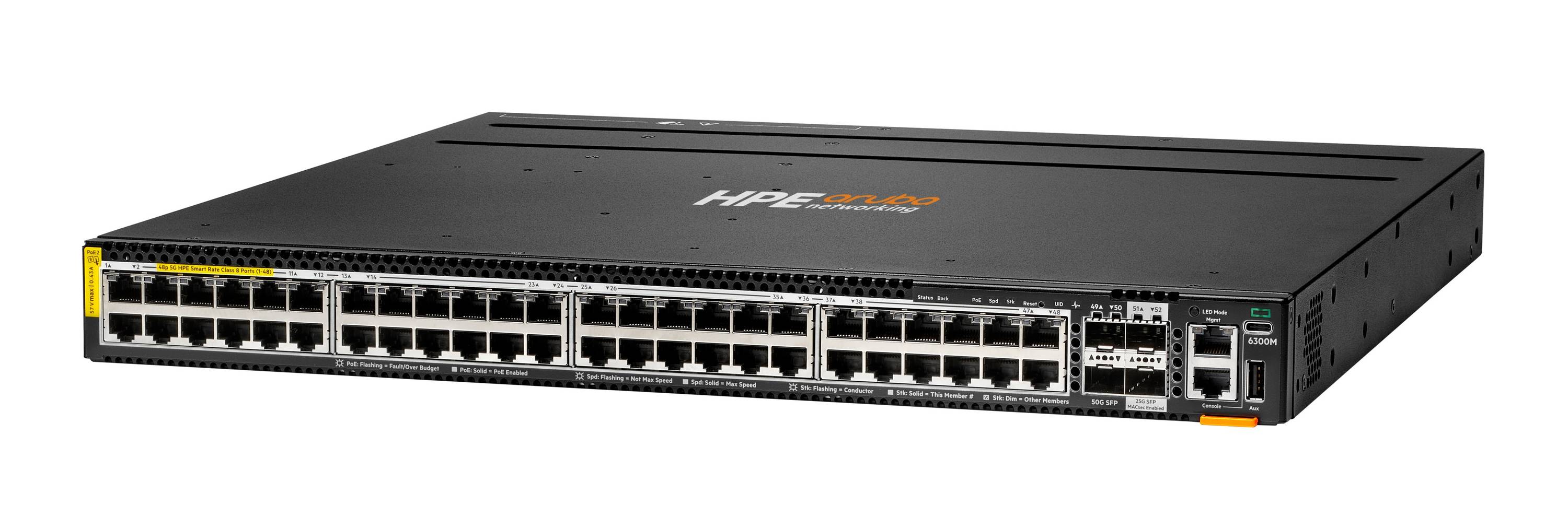 HPE Aruba 6300M - Switch - L3 - managed - 48 x 100/1000/2.5G/5G (PoE++)-2