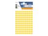 HERMA - Papier - selbstklebend - Gelb - 8 mm rund 540 Etikett(en) (5 Bogen x 108)