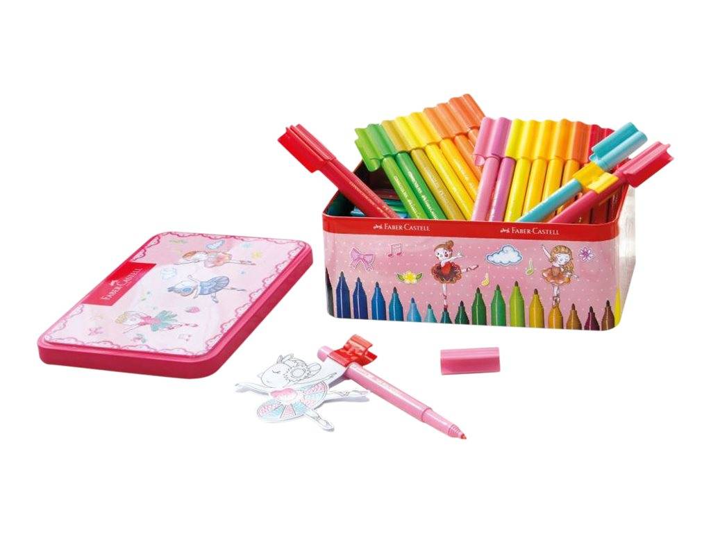 Faber-Castell CONNECTOR Ballerina - Filzstift - ausgewählte leuchtende Farben (Packung mit 33)-4