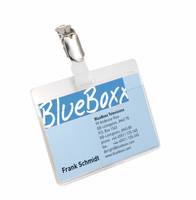 DURABLE - Namensschildhalterung - für 90 x 60 mm - Clip - durchsichtig (Packung mit 5)-1