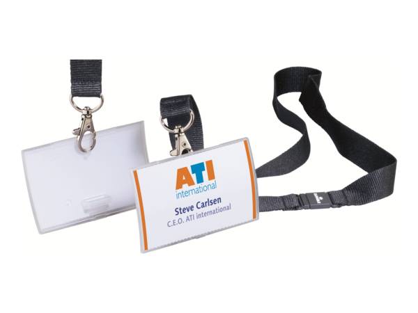 DURABLE CLICK FOLD - Namensschild - für 54 x 90 mm - durchsichtig (Packung mit 10)