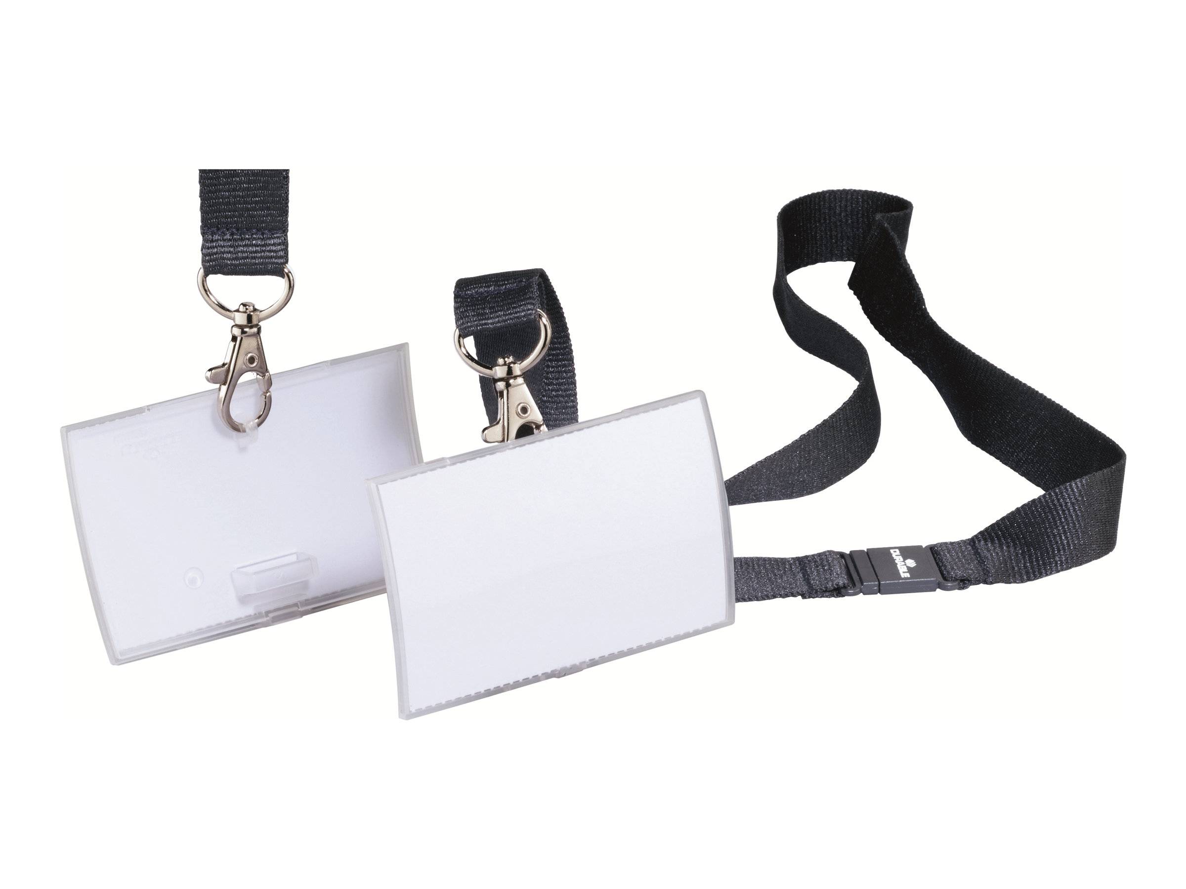 DURABLE CLICK FOLD - Namensschild - für 54 x 90 mm - durchsichtig (Packung mit 10)-1