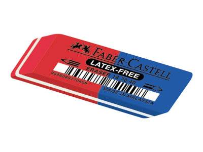 Faber-Castell Faber-Castell 7070-40 - Radierer - Blau, Rot 187040 Radierer Rot, Blau-1