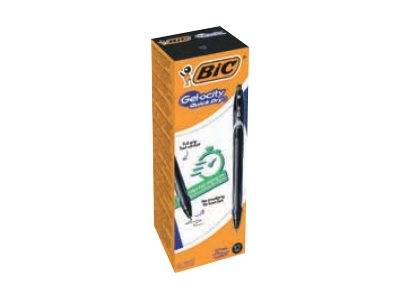 BIC Gel-ocity QuickDry - Tintenroller - Schwarz - Geltinte - 0.7 mm - Mittel - verstellbar (Packung mit 12)-1