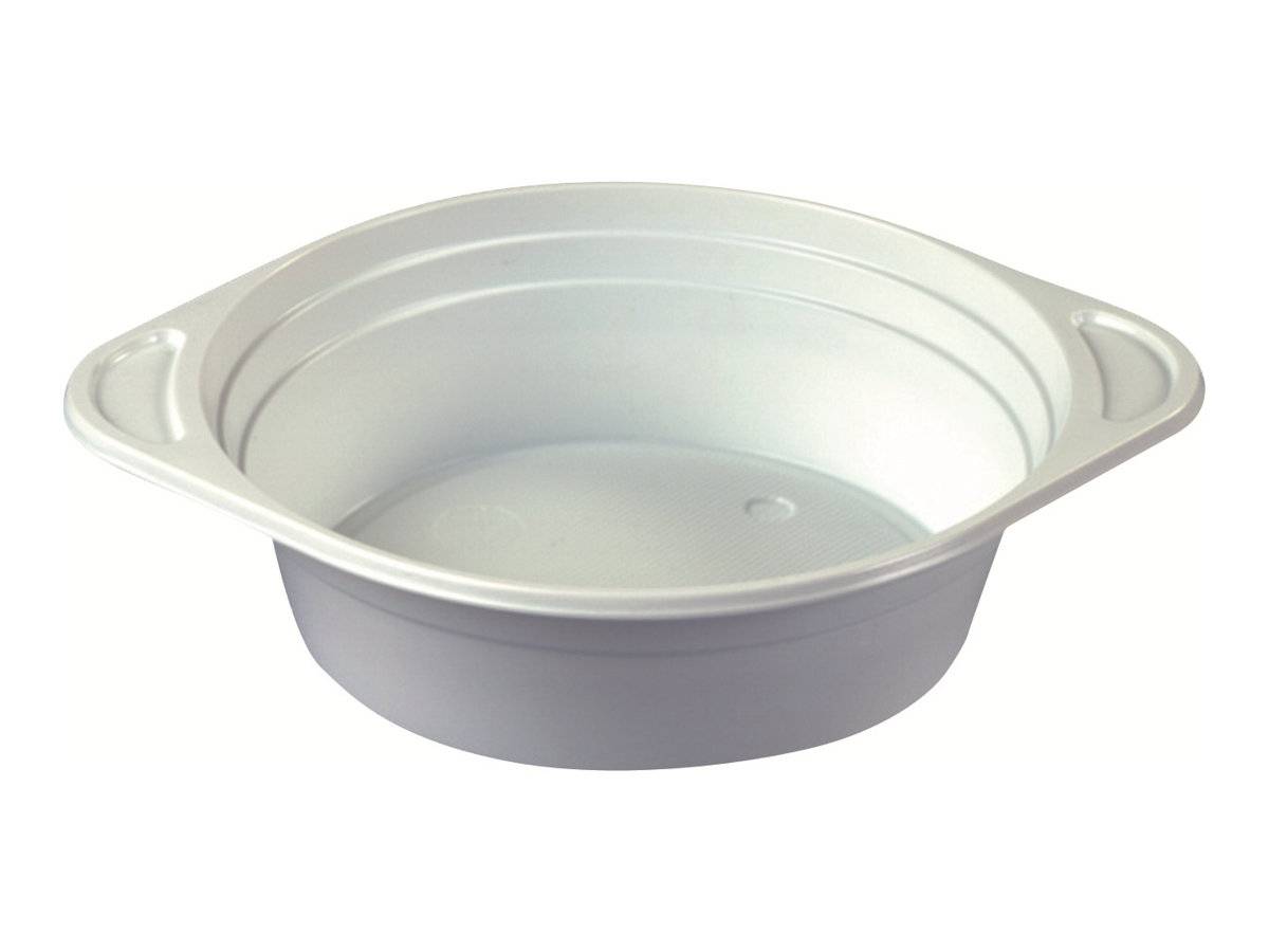 PAPSTAR - Suppenteller - Grösse 15.6 cm - Höhe 4.5 cm - 500 ml - rund - Einweg - weiß (Packung mit 100)-0