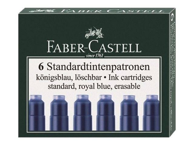 Faber-Castell - Tintenpatrone - nicht dauerhaft - Königsblau (Packung mit 6)-1