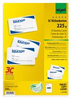 Sigel LP799 - Hochweiß - 85 x 55 mm - 225 g/m² - 400 Karte(n) (40 Bogen x 10)-2