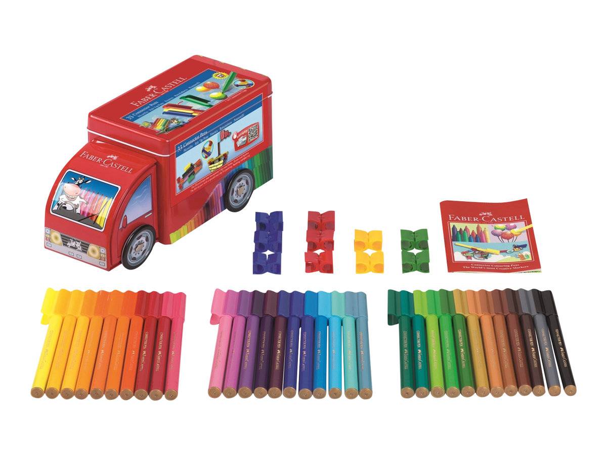 Faber-Castell CONNECTOR Pen Truck - Filzstift - verschiedene Farben (Packung mit 33)-1