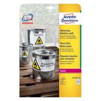AVERY ZWECKFORM - Avery Heavy Duty Laser Labels L4716 - Polyester - permanenter Klebstoff - beschichtet - weiß - 30 mm r-2