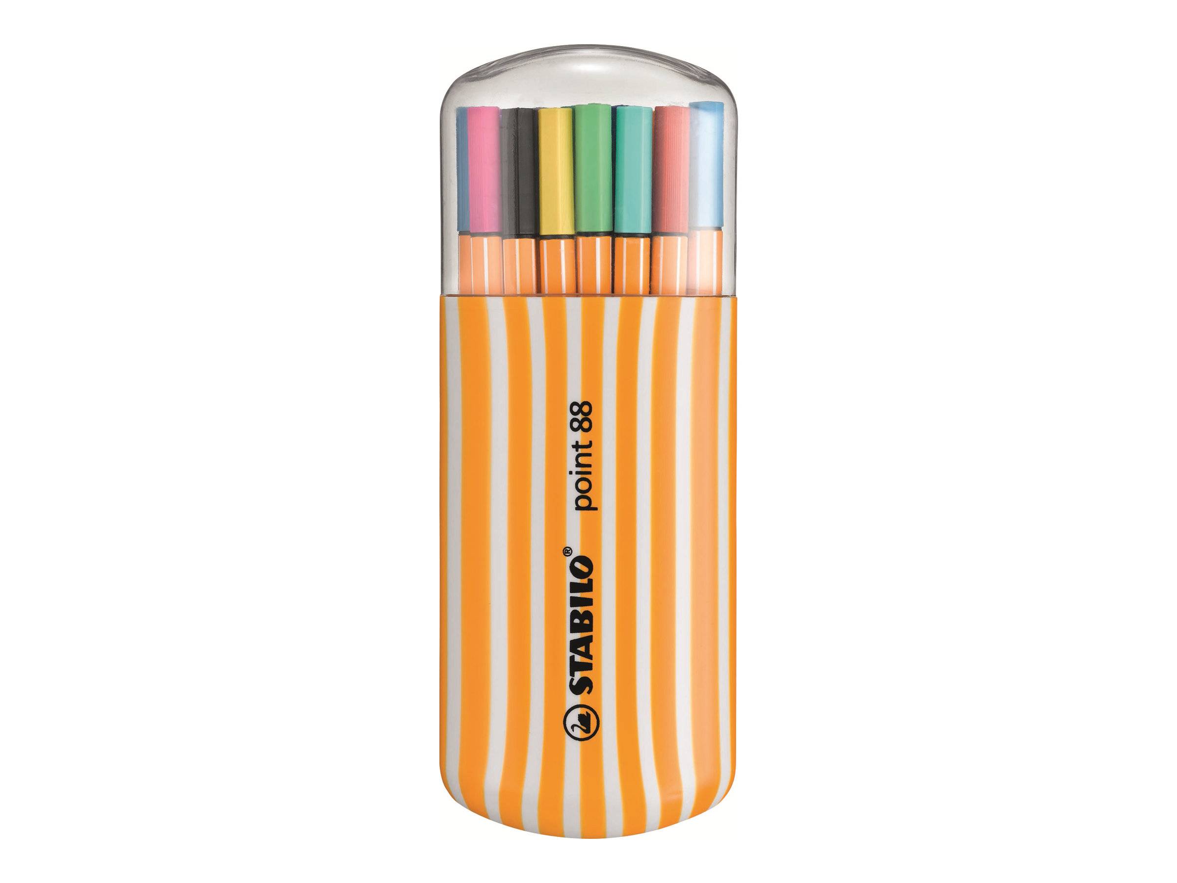 STABILO point 88 - Fineliner - gemischte Farben - 0.4 mm - fein (Packung mit 20)-0