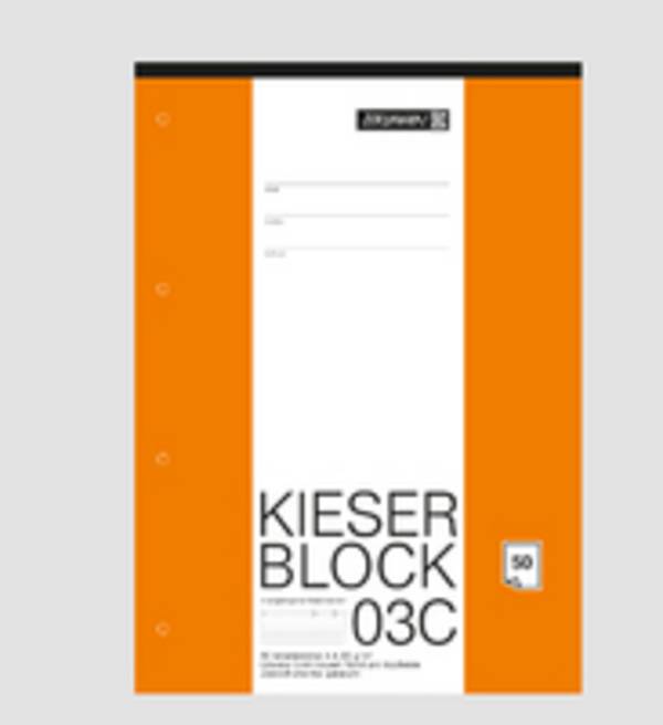 Brunnen 1042923, Muster, Orange, Weiß, A4, 50 Blätter, Universal