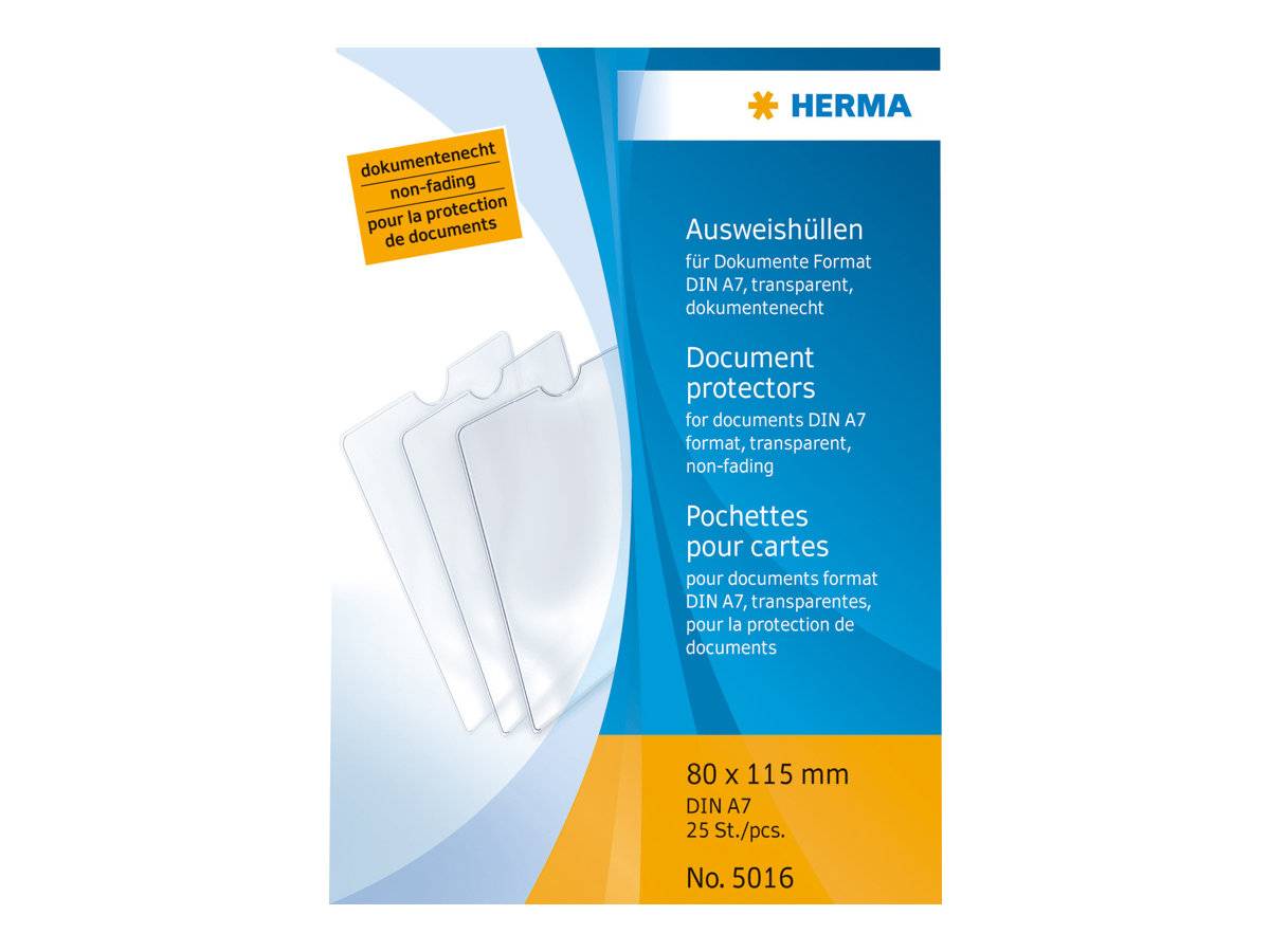 HERMA - Schutzhülle - für A7 - durchsichtig (Packung mit 25)-0