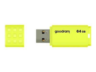 GoodRam UME2 - USB-Flash-Laufwerk - 64 GB - USB 2.0 - Gelb