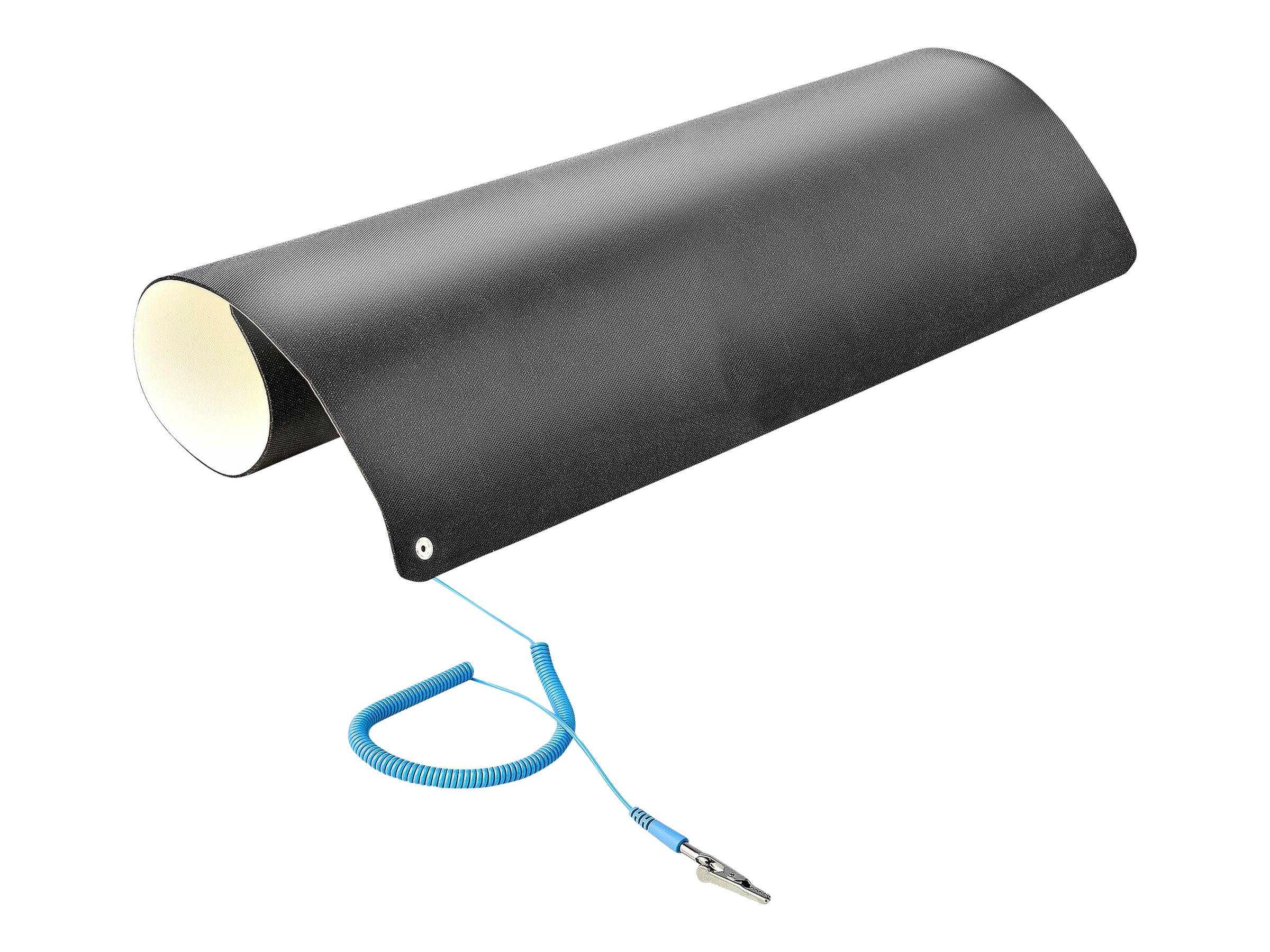 StarTech.com 23x47in Anti Static Mat, ESD Mat for Electronics Repair, Anti Static Desk Mat w/Detachable Grounding Wire,-2