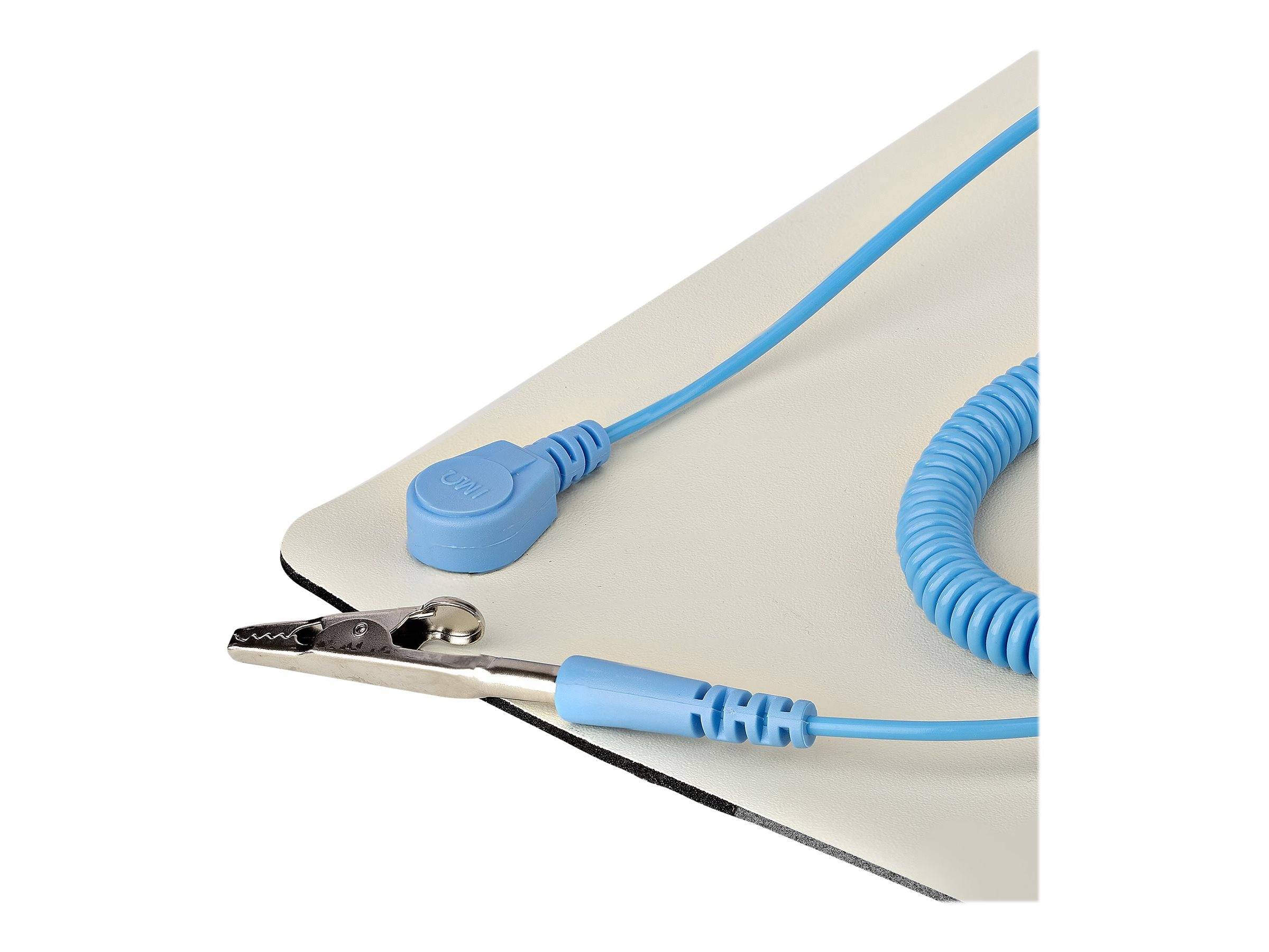 StarTech.com 23x47in Anti Static Mat, ESD Mat for Electronics Repair, Anti Static Desk Mat w/Detachable Grounding Wire,-3