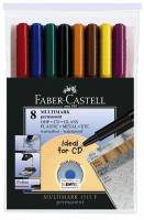 Faber-Castell MULTIMARK 1513 - Marker - permanent - 0.6 mm - fein - mit Radierer (Packung mit 8)-1