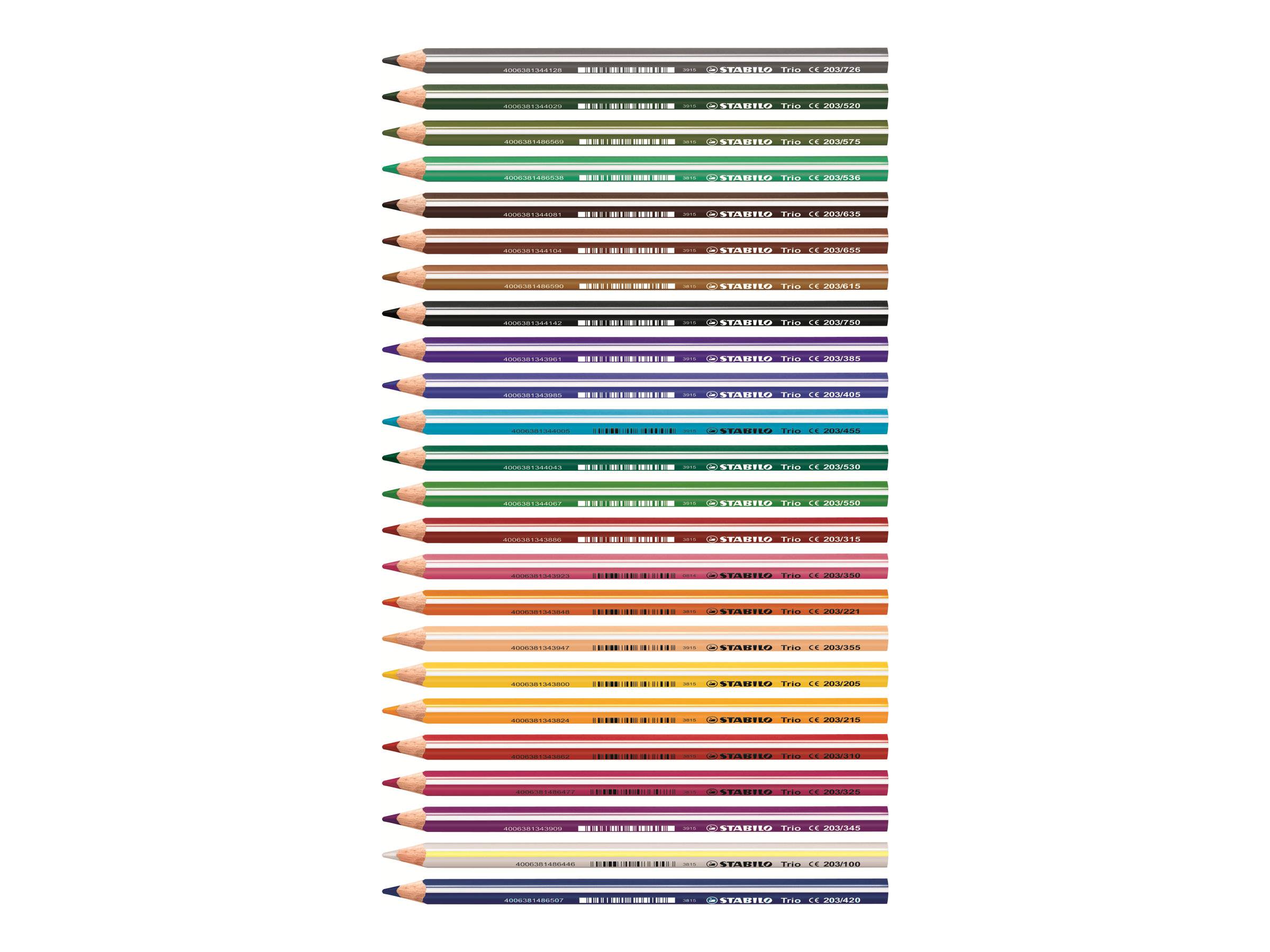 STABILO Trio thick - Farbstift - gemischte Farben - 4.2 mm (Packung mit 18)-0