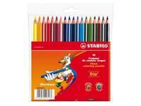 STABILO Trio thick - Farbstift - gemischte Farben - 4.2 mm (Packung mit 18)-2