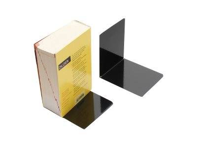 JAKOB MAUL - MAUL - Buchstütze - Metall - Black Gloss (Packung mit 2)-1