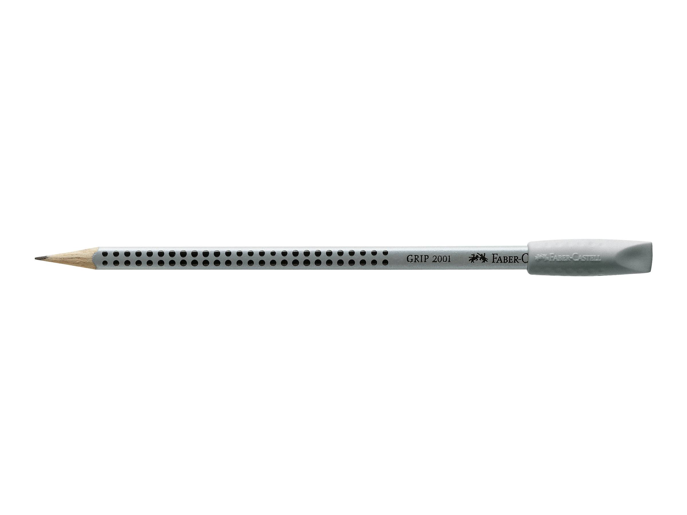 Faber-Castell GRIP 2001 - Radiergummispitze - Grau (Packung mit 2)-0