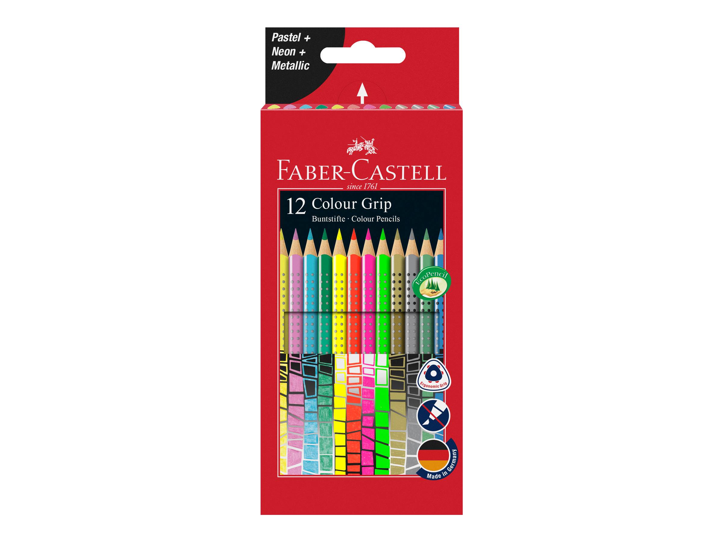 Faber-Castell Colour GRIP - Farbstift - Aquarell - nicht dauerhaft - Neon-Farben (sortiert)-0