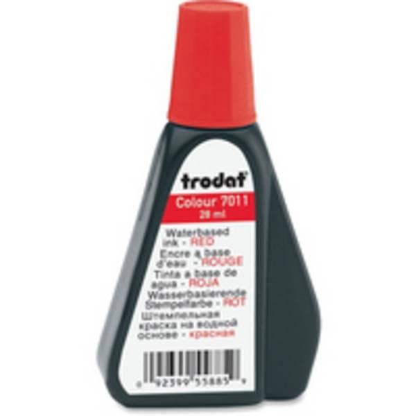 Trodat 7011, 28 ml, Rot, Schwarz, Rot, Weiß, 1 Stück(e)