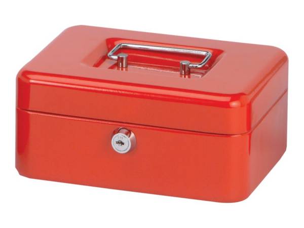 JAKOB MAUL - MAUL - Geldkassette - lackierter Stahl - Rot
