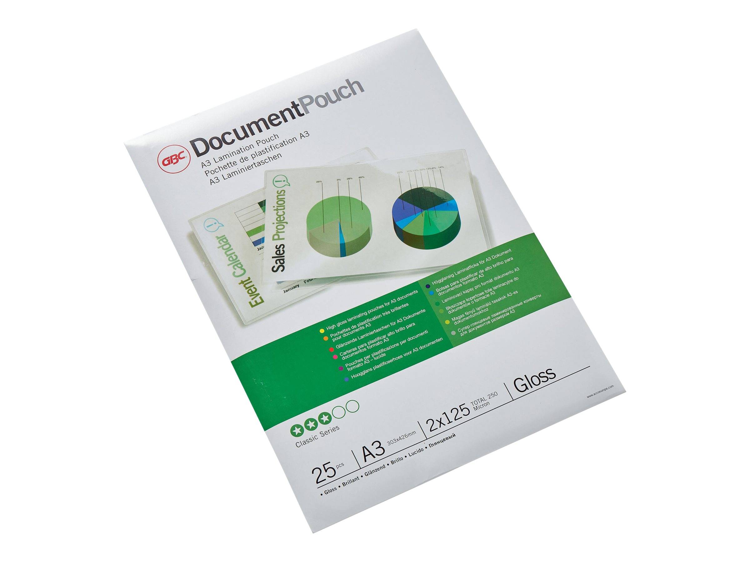 GBC Document Laminating Pouch - 250 Mikrometer-0