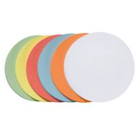 FRANKEN - Moderationskarte - Kreis - Durchmesser: 9,5 cm - weiß, Gelb, Rot, grün, orange, Hellblau (Packung mit 250)-1