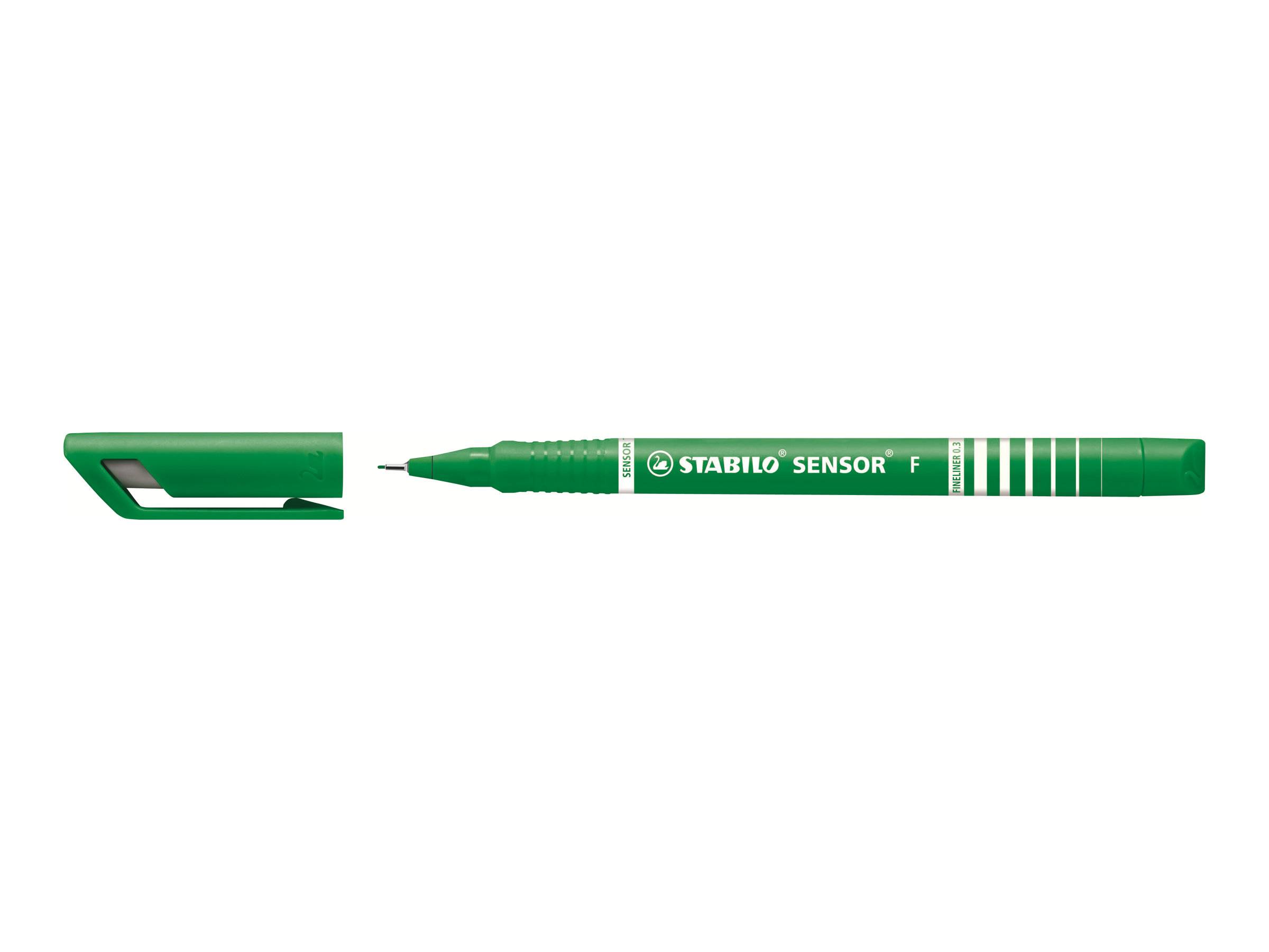 STABILO SENSOR - Fineliner - Schwarz, Rot, Blau, Grün - 0.3 mm - fein (Packung mit 4)-1
