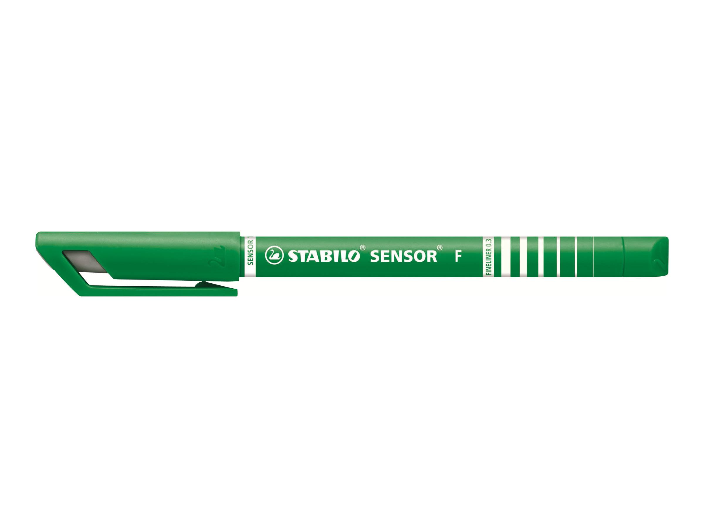 STABILO SENSOR - Fineliner - Schwarz, Rot, Blau, Grün - 0.3 mm - fein (Packung mit 4)-2
