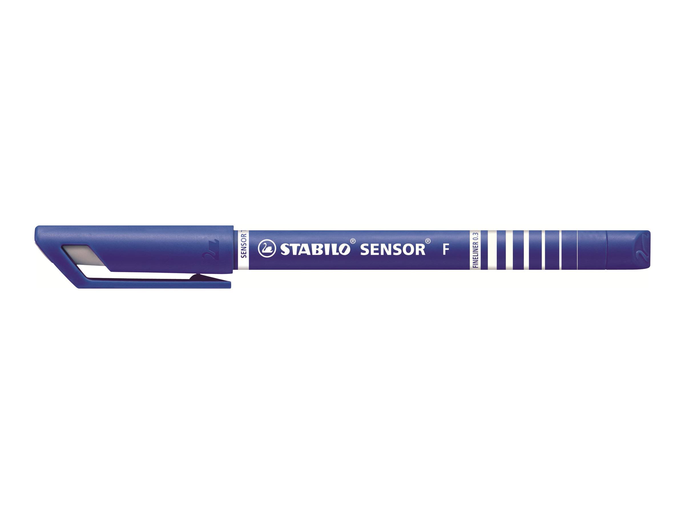 STABILO SENSOR - Fineliner - Schwarz, Rot, Blau, Grün - 0.3 mm - fein (Packung mit 4)-3