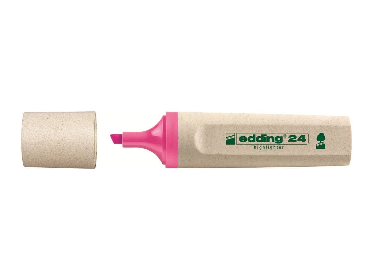 edding EcoLine 24 - Textmarker - rosa - wasserbasierte Tinte
