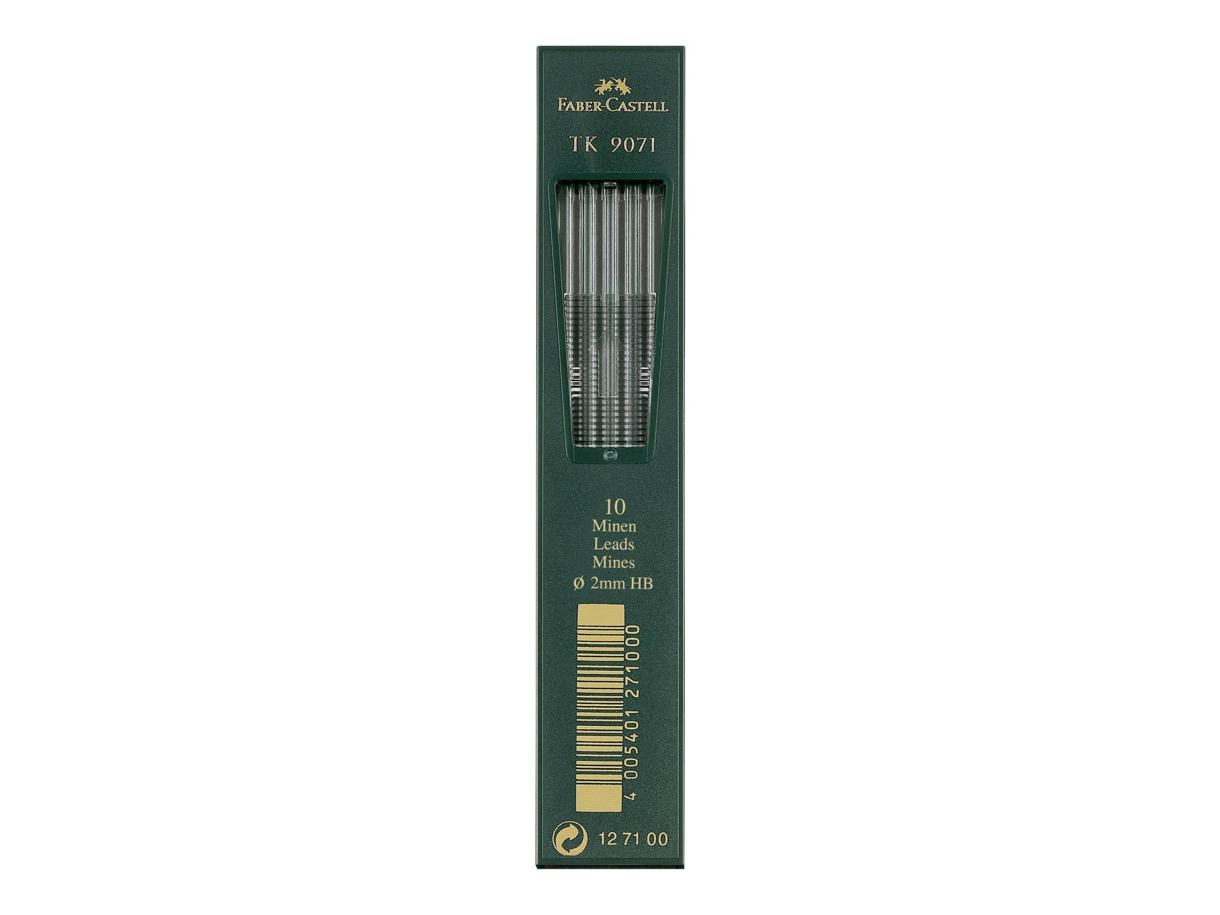 Faber-Castell TK 9071 - Bleistiftmine - HB - Intense Black - 2 mm (Packung mit 10)-0