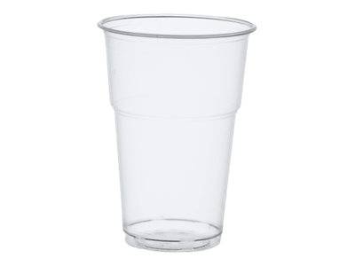 PAPSTAR pure - Tasse - Grösse 9.5 cm - Höhe 13.2 cm - 0.4 L - Einweg - kristallklar (Packung mit 70)-0