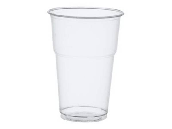 PAPSTAR pure - Tasse - Grösse 9.5 cm - Höhe 13.2 cm - 0.4 L - Einweg - kristallklar (Packung mit 70)