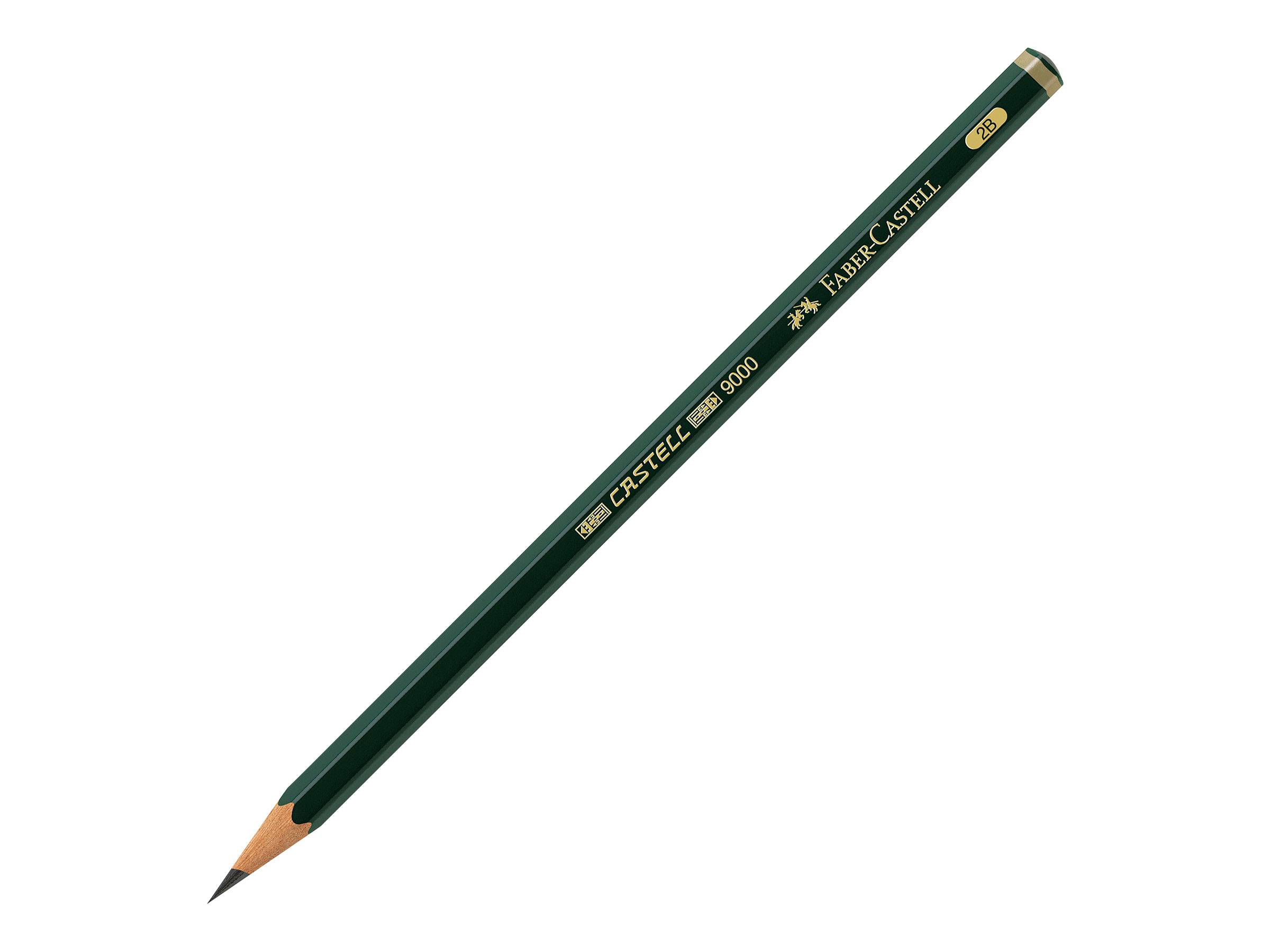 Bleistift CASTELL 9000 2B dunkelgrün-1