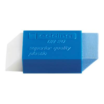 Edding DR 20 - Radierer - weiß, Blau - Kunststoff-0